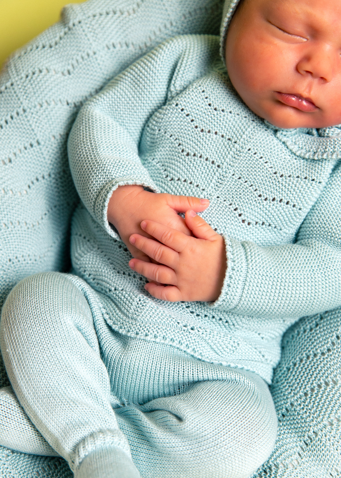 Traje 3 piezas con capota Conejitos Tess