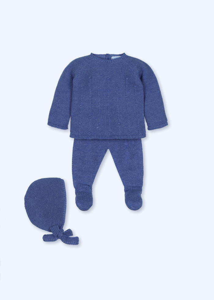 Traje 3 piezas con gorro Canesú sin costuras Etoile