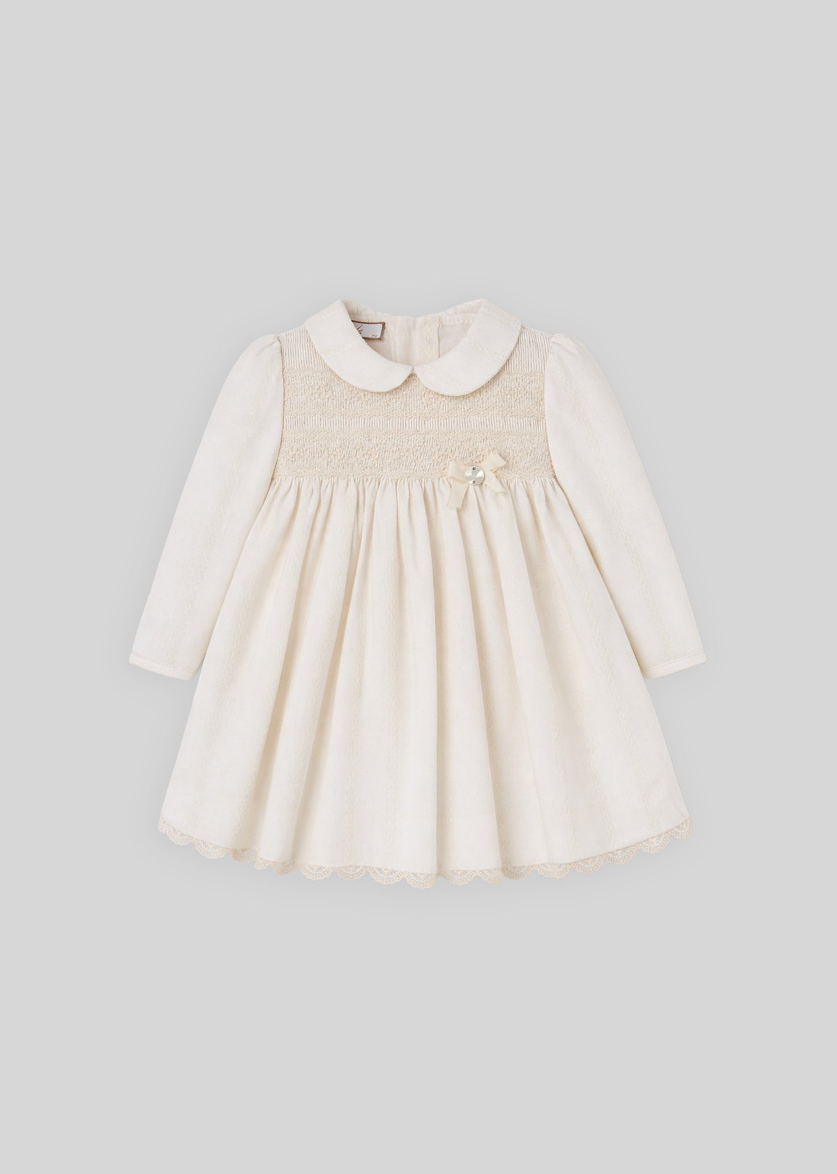 Vestido m/c tela vainicas "lua"