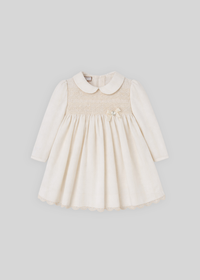 Vestido m/c tela vainicas "lua"