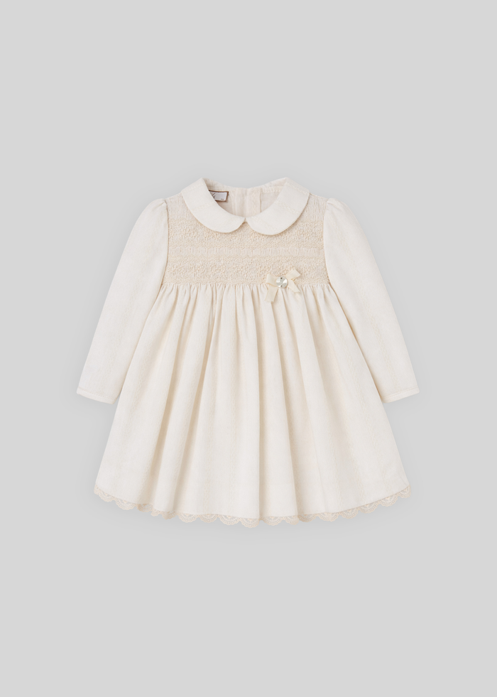 Vestido m/c tela vainicas "lua"