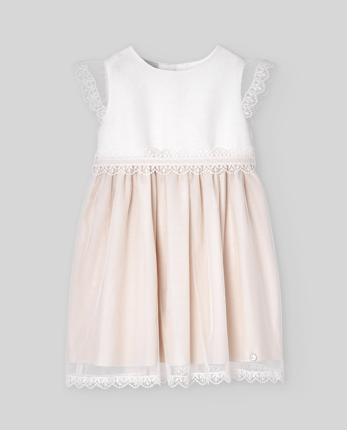 Vestido bicolor tul