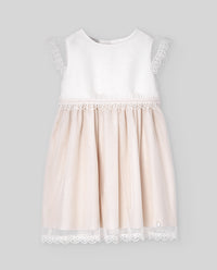 Vestido bicolor tul