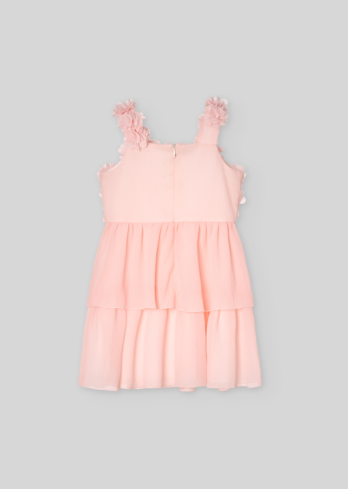 Vestido c/flores ceremonia