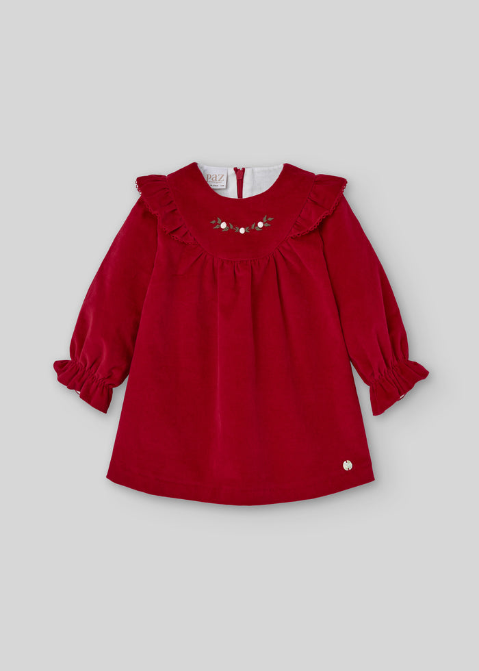 Vestido velvet acebo