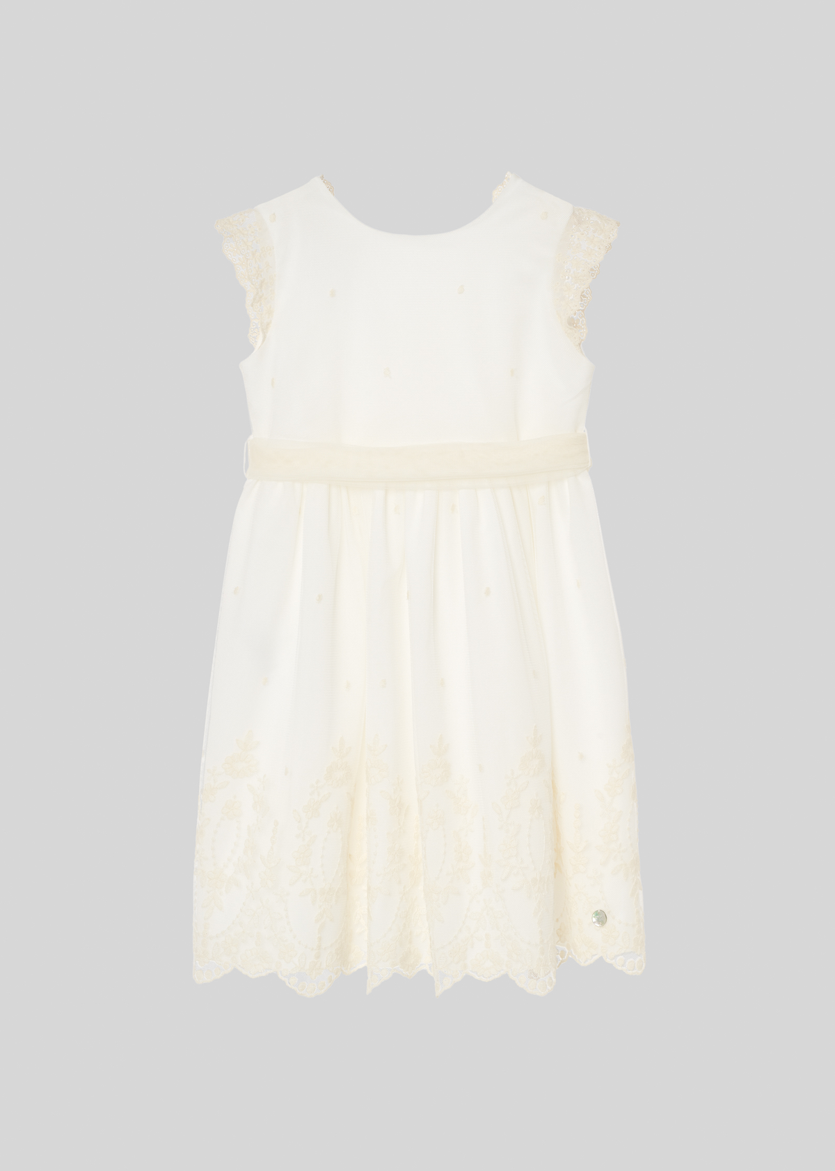 Vestido Tul Bordado Ceremonia