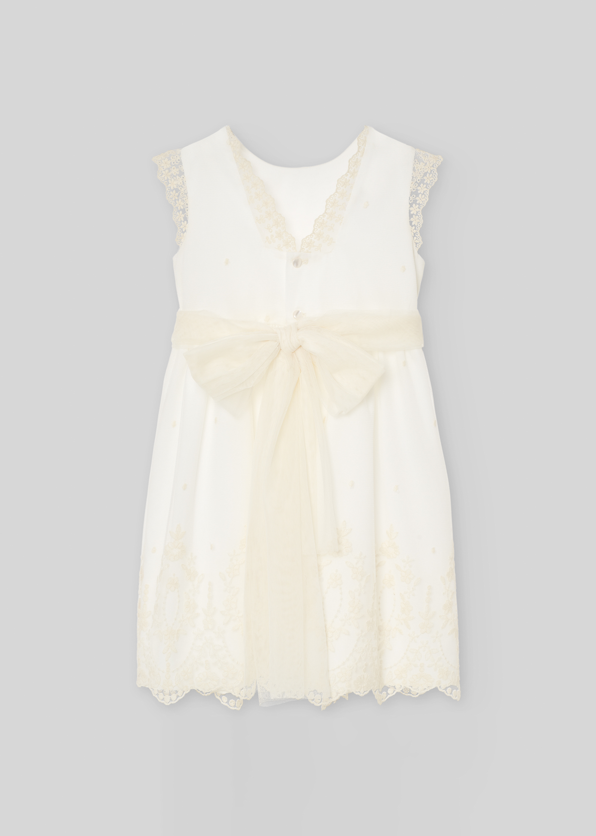 Vestido Tul Bordado Ceremonia