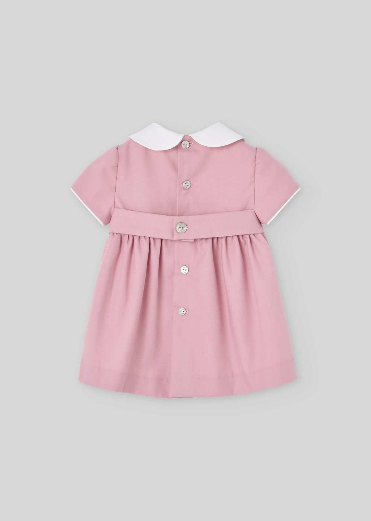 Vestido m/c bordado flores "ledicia"