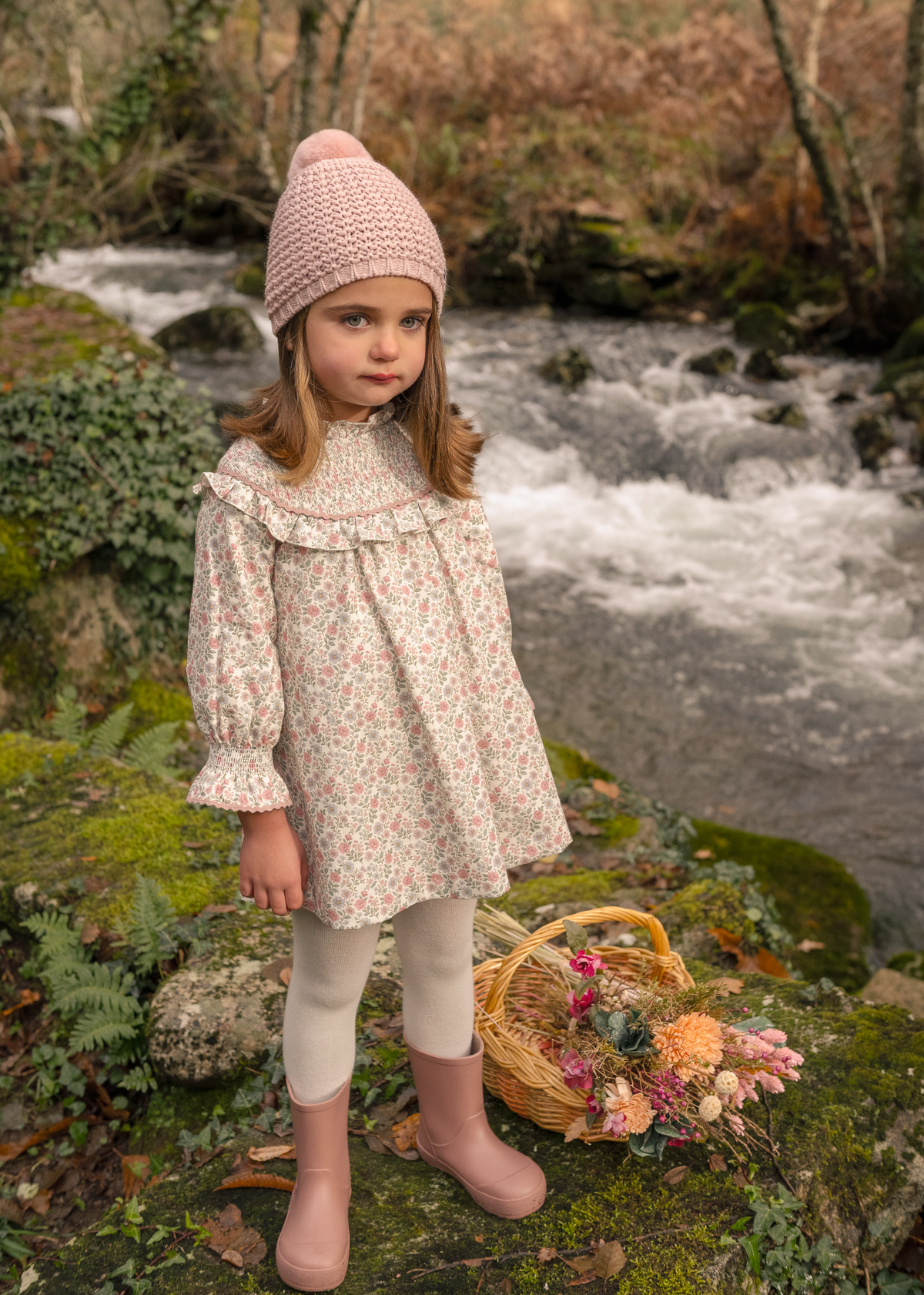 Vestido niña infantil estampado floral "ledicia"