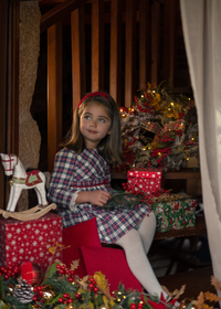 Vestido cuadros infantil "nadal"