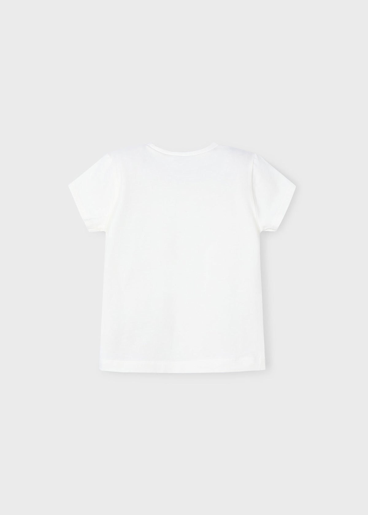 Camiseta básica flores niña