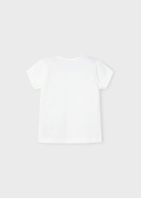 Camiseta básica flores niña