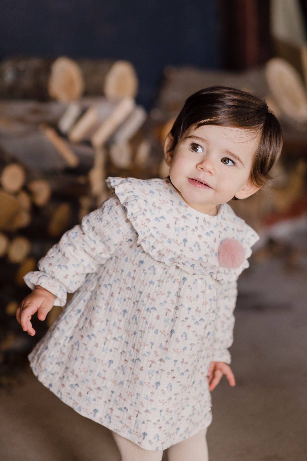 Vestido estampado setitas
