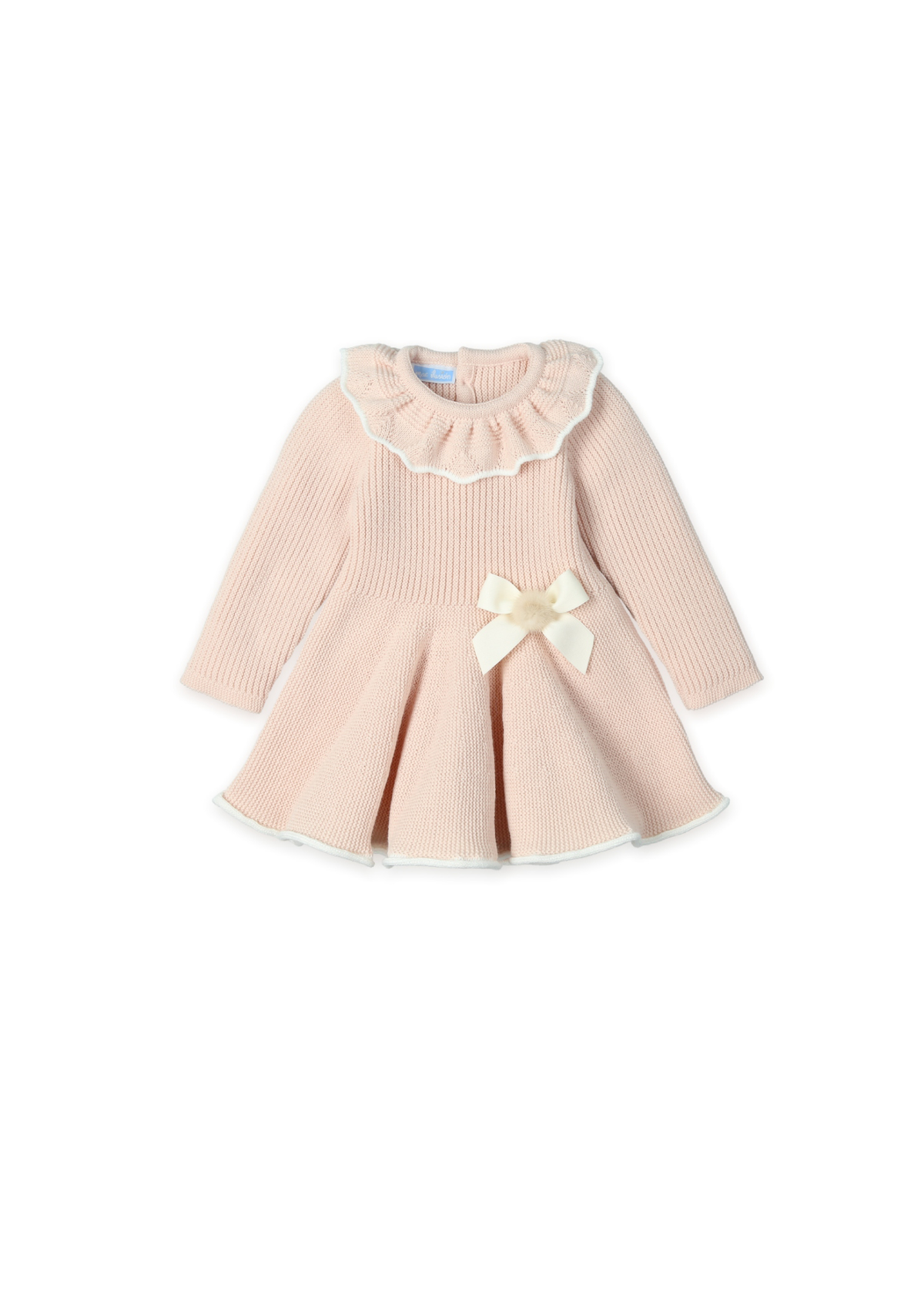 Vestido punto "soft nude shade"