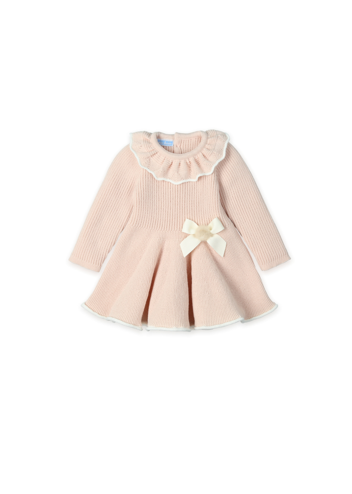 Vestido punto "soft nude shade"