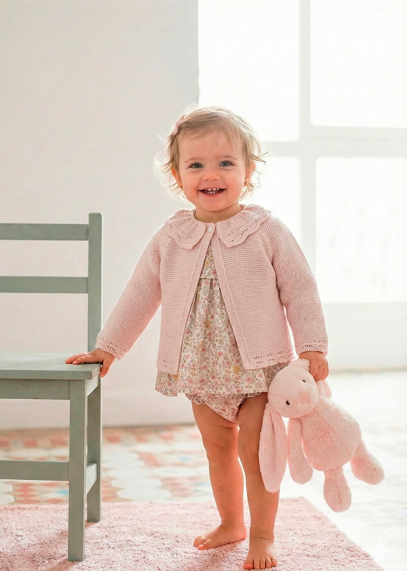 Chaqueta niña con cuello "quarz charme"