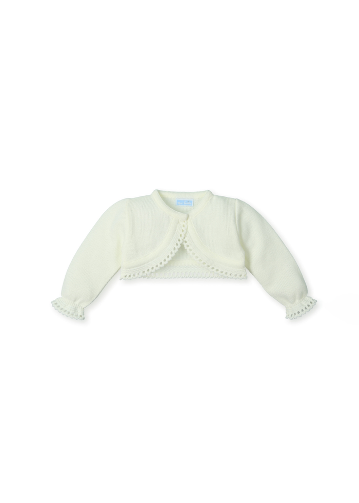 Chaqueta niña corta especial "timeless off-white"