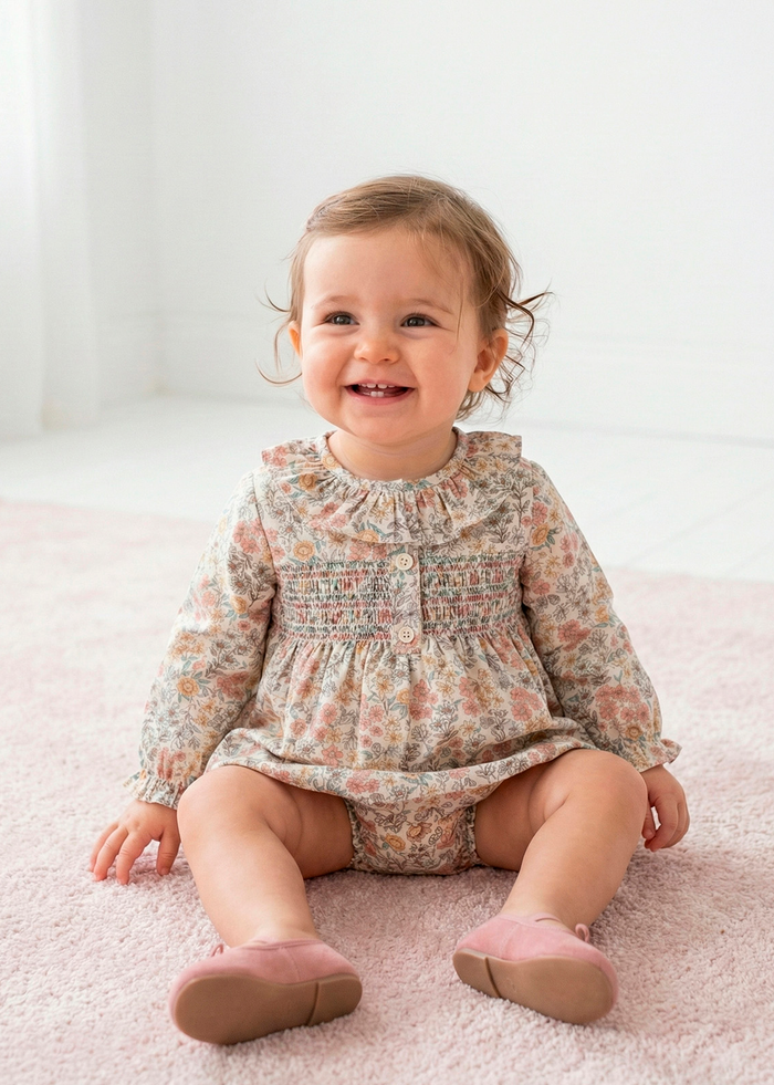 Jesusín y culotte liberty para bebé, color dakota – Tía Mía