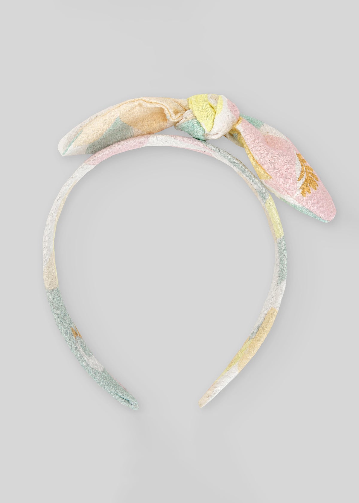 Diadema multicolor con lazo