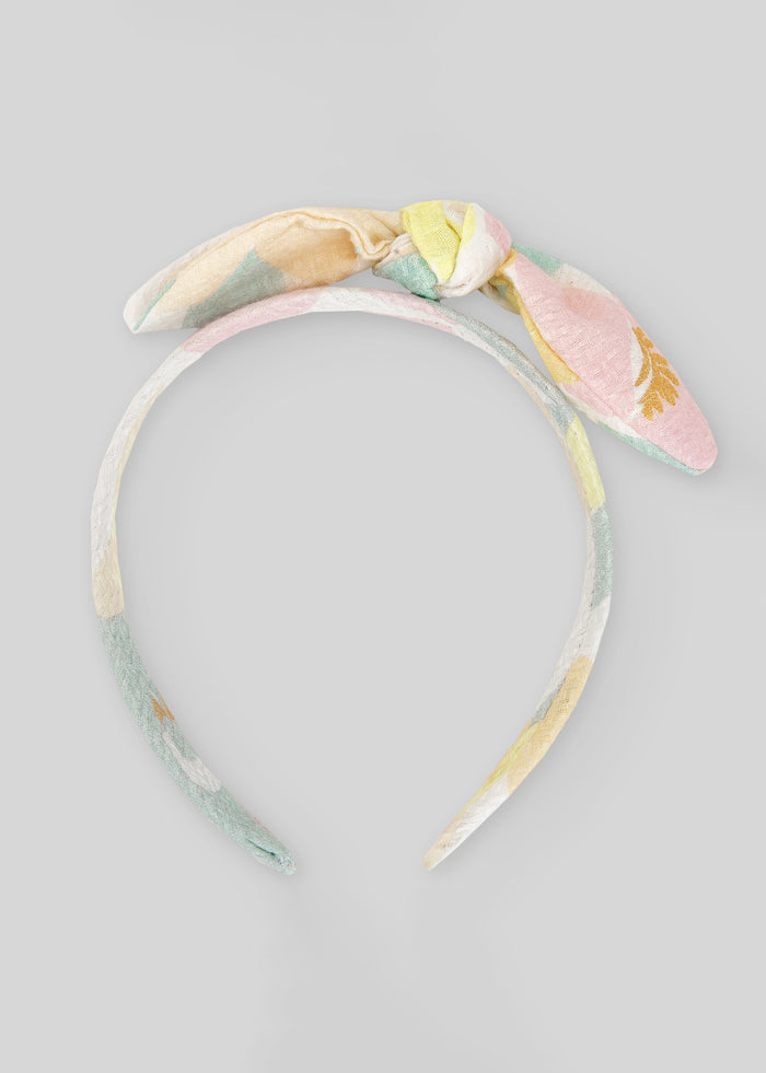 Diadema multicolor con lazo
