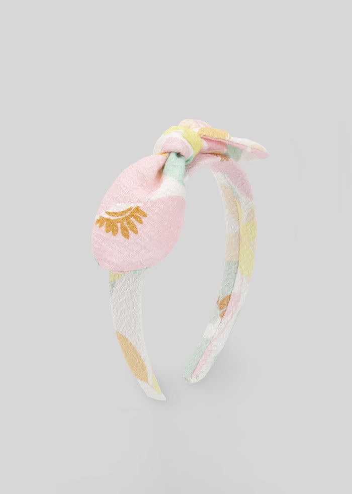 Diadema multicolor con lazo