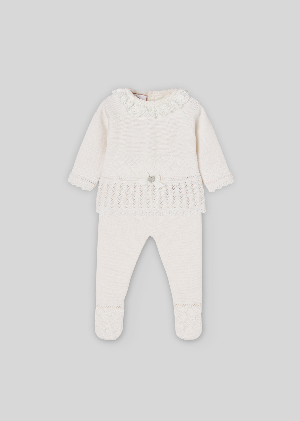 Conjunto jubón + polaina "paz"
