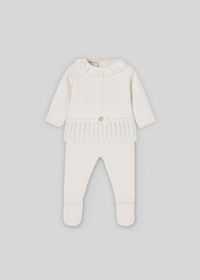 Conjunto jubón + polaina "paz"