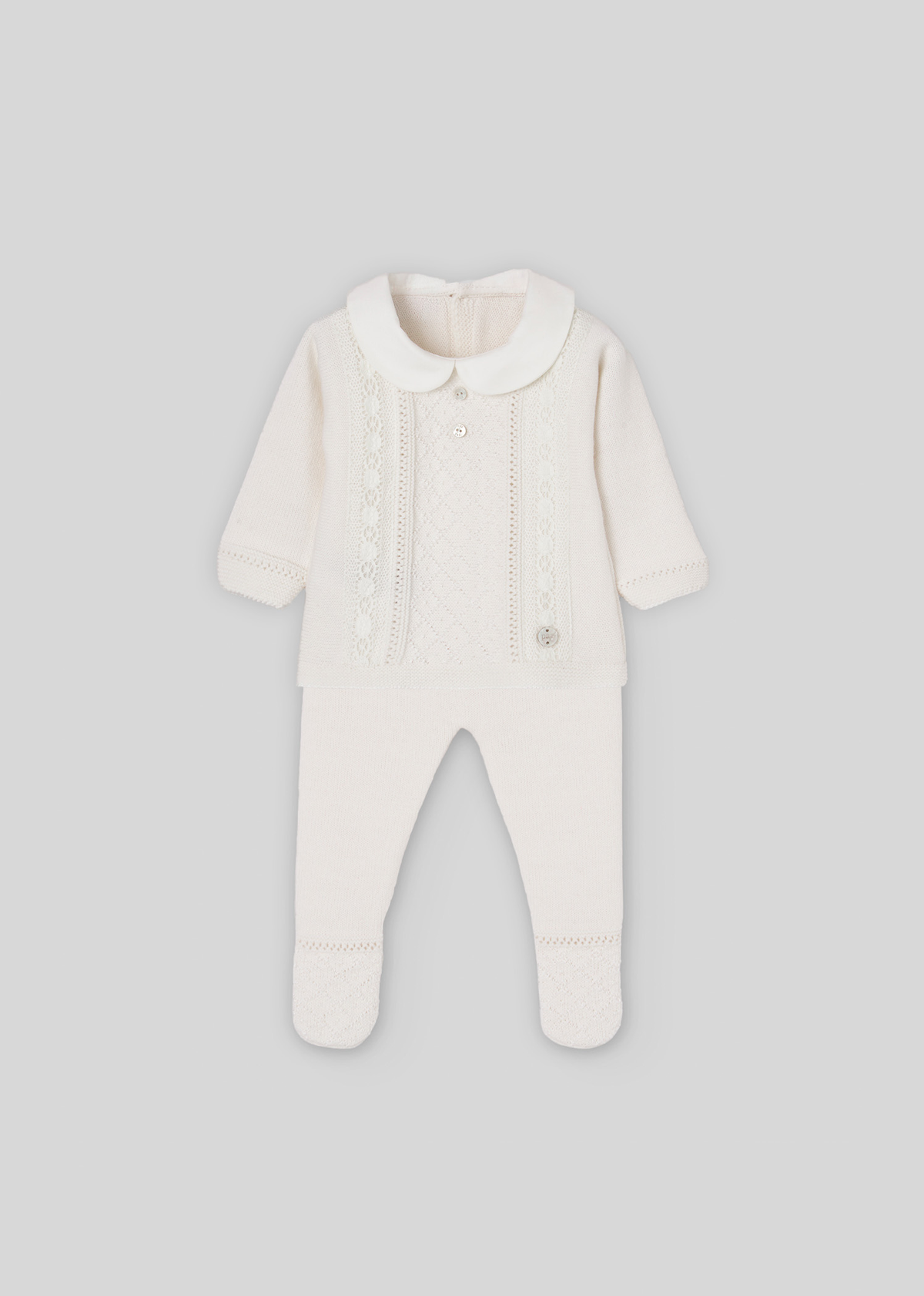 Conjunto jubón + polaina "paz"