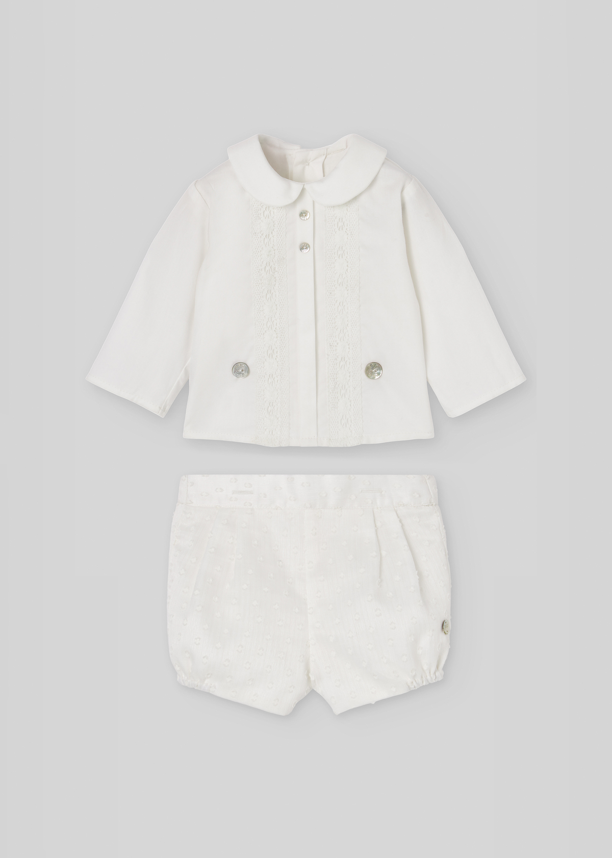 Conjunto blusa + pantalón corto "paz"