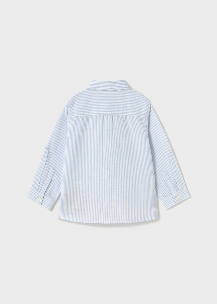 Camisa manga larga con lino bebé