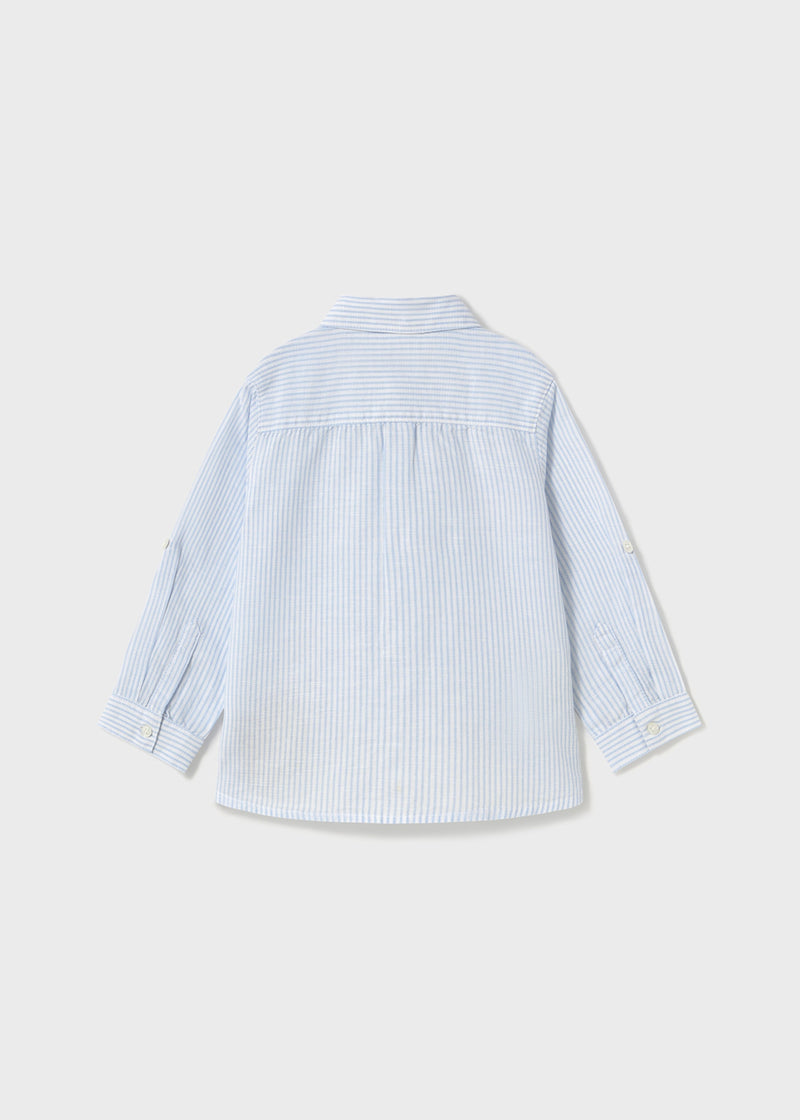 Camisa manga larga con lino bebé
