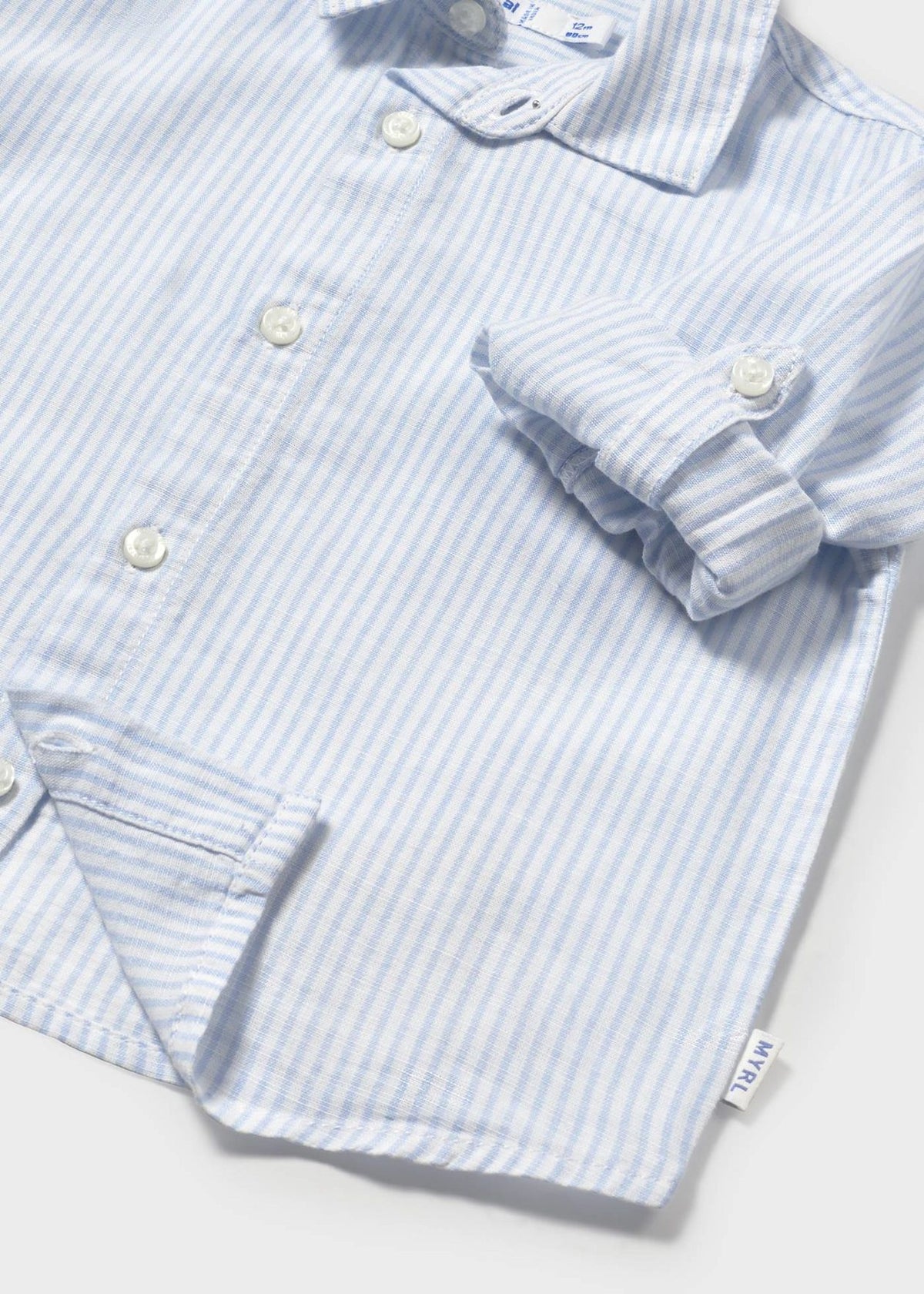 Camisa manga larga con lino bebé