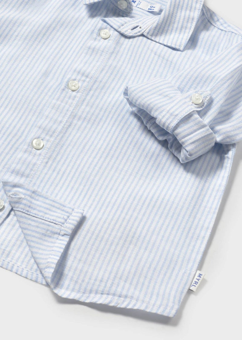 Camisa manga larga con lino bebé