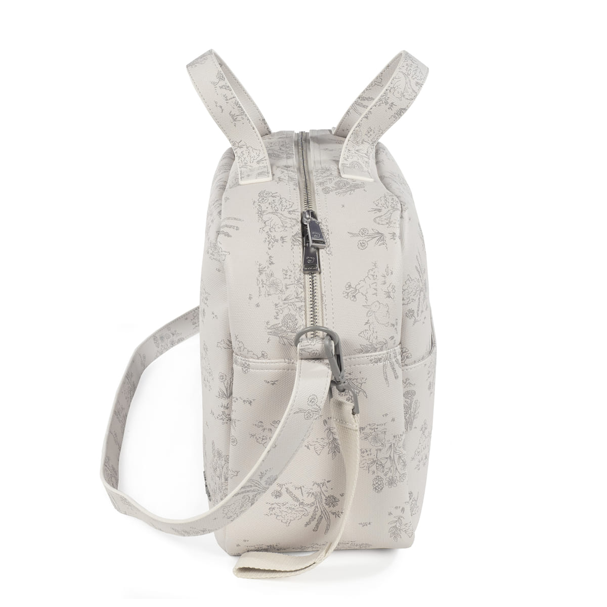 Bolsa Canastilla Toile de jouy cream