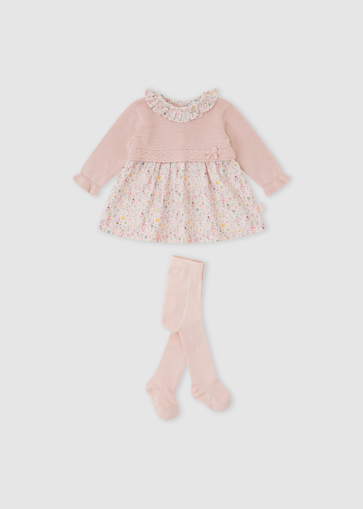 Vestido pétalo flores con leotardo
