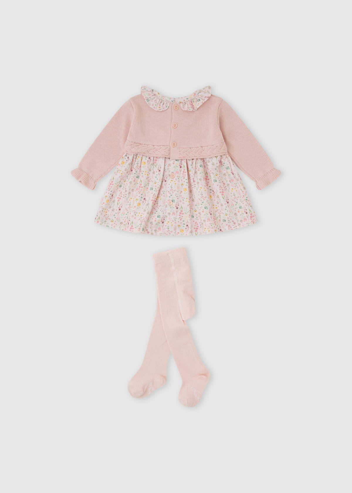 Vestido pétalo flores con leotardo