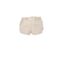 Conjunto lino rayas blanco químico bebé