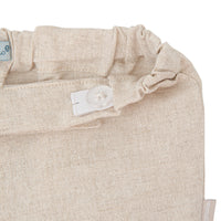 Conjunto lino rayas blanco químico bebé