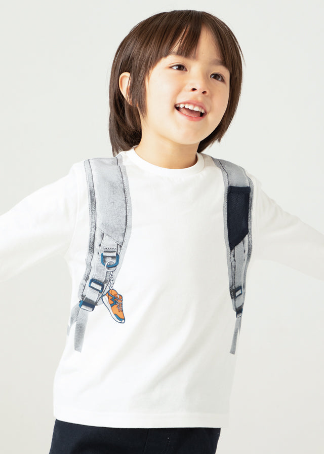 Camiseta m/l mochila niño