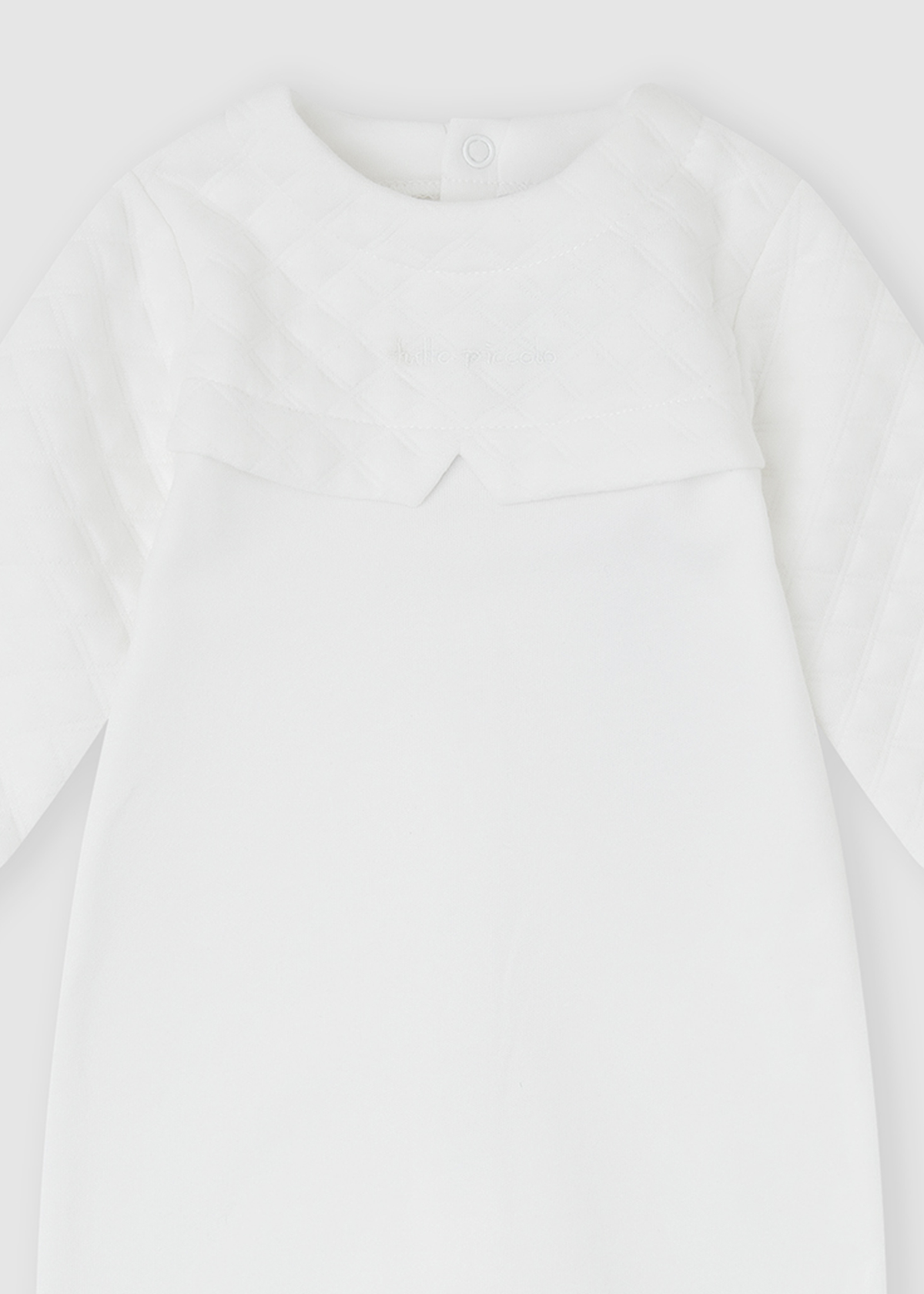 Pelele blanco acolchado blanco