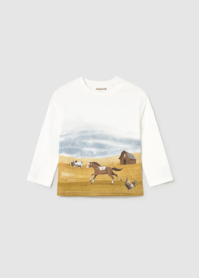 Camiseta paisaje bebé
