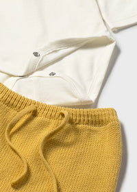Conjunto polaina 3 piezas tricot
