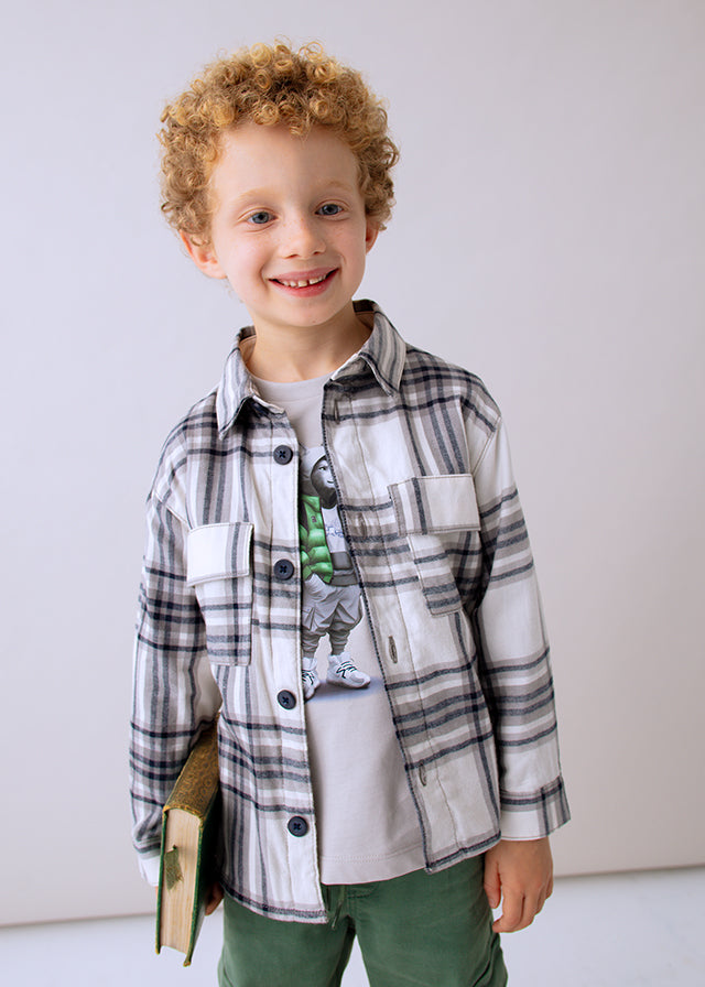Sobrecamisa cuadros niño