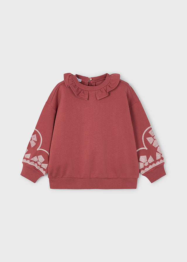 Pullover cuello volante