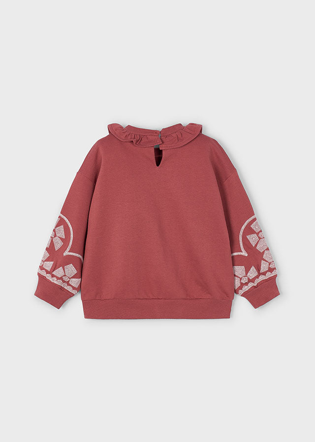 Pullover cuello volante