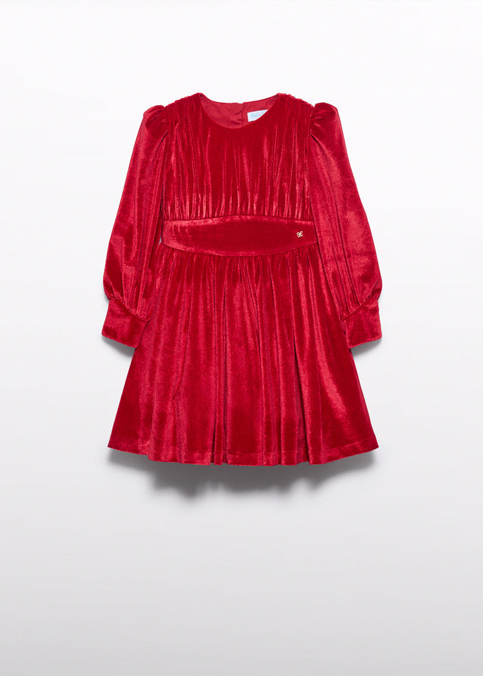 Vestido terciopelo glitter niña