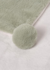 Manta pelo pompones bebé