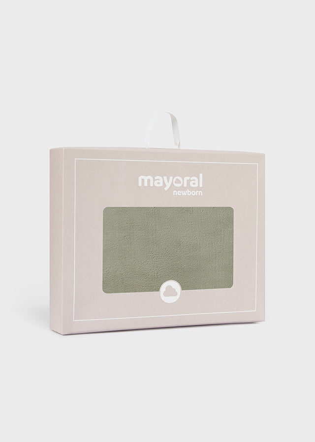 Manta pelo pompones bebé