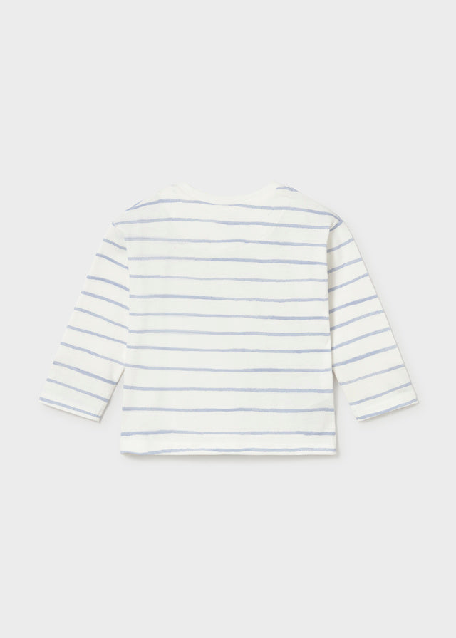 Camiseta rayas coche bebé