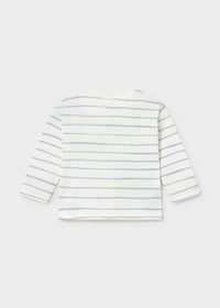 Camiseta rayas coche bebé